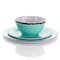 Elama Azul Banquet 12 Piece Lightweight Melamine Dinnerware Set in Turquoise EL-AZULBANQUET - alternate 5