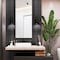 Apollo Tile Arte 1.97 in. x 7.87 in. Matte Black Ceramic Subway Deco Wall and Floor Tile 4.1 sqft/case, 38PK RID88BLKDECM - alternate 3
