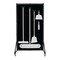 5S Supplies Housekeeping Shadow Board Broom Station V11, Black / Gray, Broom + Stand, No Text HSB-V11-BLACK/GRAY-BO-STAND-NO TEXT - alternate 1