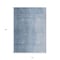 Homeroots 10' X 14' Navy Blue And Sky Blue Abstract Washable Indoor Outdoor Area Rug 588219 - alternate 6