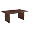 Homeroots 72" Dark Brown Solid Wood Removable Leaf Double Pedestal Base Extendable Dining Table 554341 - alternate 7
