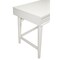 Homeroots 52" White Solid Manufactured Wood Writing Desk with Three Drawers 524099 - alternate 7