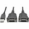 Tripp Lite USB to DB9/ RS 232 Serial Adapter FTDI, COM Retention 2-Port 6ft U209-006-2 - alternate 1