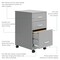 Space Solutions 14.25 in W 3 Drawer Mobile Vertical File Cabinet, Arctic Silver 24429 - alternate 8
