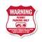 Signmission No Parking Without Permit Shield Sign Wa, 18 Inch X 18 Inch, Plastic Sign SHI-P-18-398 - alternate 1