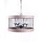 Homeroots Brown Cylinder Wood Dimmable Chandelier 635747 - alternate 1