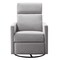 Homeroots 26" Gray Tufted Linen Gliding Swivel Manual Rocker Recliner 652002 - alternate 1
