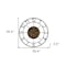 Homeroots Round Decorative Gear Iron Wall Clock 401315 - alternate 5