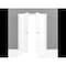 Sartodoors Solid French Double Doors 64 x 96in, Lucia 8831 White Silk, Wood Solid Panel Frame Trims LUCIA8831DD-WS-6496 - alternate 6