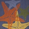 Homeroots 4' X 6' Blue Yellow And Orange Starfish Indoor Outdoor Area Rug 546873 - alternate 7