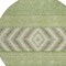 Homeroots 8' Green Taupe And Ivory Round Southwestern Washable Indoor Outdoor Area Rug 613899 - alternate 6