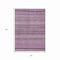 Homeroots 8' X 10' Plum And Lilac Striped Washable Indoor Outdoor Area Rug 615359 - alternate 6