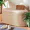 Bali & Pari Barid Braided Natural Rattan Storage Bench, 39" Oval 259-14274-ZORO - alternate 4