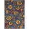 Homeroots 4' X 6' Blue Yellow And Green Indoor Outdoor Area Rug 527610 - alternate 1