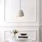 Jonathan Y Luella 11.75" 1-Light Bohemian Coastal Adjustable Plaster-Look Organic Scalloped Dome Metal LED Pend JYL9209A - alternate 9