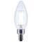 Satco 4 Watt B11 LED Candelabra Base Clear 5000K CCT 120 Volt, 10PK S12493 - alternate 2