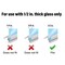 Prime-Line Frameless Shower Door Bottom Seal for 1/2 in  Glass Doors, 45 Deg Drip Guard, 36 in, Clear Vinyl M 6259 - alternate 4