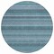 Homeroots 8' Teal Blue And Aqua Round Striped Washable Indoor Outdoor Area Rug 610614 - alternate 4