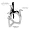 Performance Tool 3 in. 3-Jaw Gear Puller, Heat Treated Alloy Steel, Drop Forged W135P - alternate 4