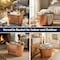 Kings County Tools Copper Metal Tub with Sturdy Brass Handles 33QT Heavy Duty Metal Basket GW86A09-11 - alternate 3
