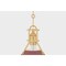 Hudson Valley Lighting Painted No. 2 9.5 in. Pendant in Aged Brass/Soft Crimson by Mark D. Sikes MDS351-AGB/CRN - alternate 5