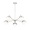Z-Lite Realm Sphere 5 Light Chandelier, Brushed Nickel, 32 In W x 8 In H 7517-5BN - alternate 4