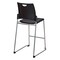 Office Star Products DC Series Tall Stacking Chair, Black DC8309C25-3 - alternate 6