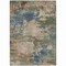 Homeroots 8' X 10' Blue Green And Beige Abstract Washable Indoor Outdoor Area Rug 630726 - alternate 5