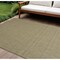 Homeroots 8' X 10' Green Geometric Indoor Outdoor Area Rug 572668 - alternate 5