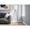 Monarch Specialties Lighting, 63 in.H, Floor Lamp, Black Metal, Ivory / Cream Shade, Contemporary I 9735 - alternate 1
