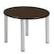 Regency Round Kee Medium Breakroom Table, 42 in W, 42 in L, Neo Walnut TB42RNDNWBPCM - alternate 1