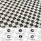 World Rug Gallery Contemporary Checkered Weather Resistant Reversible Indoor/Outdoor Rug 2 ft x 7 ft Black WR114BLACK2X7 - alternate 5