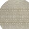 Homeroots 8' Taupe Green And Ivory Round Tribal Washable Indoor Outdoor Area Rug 582652 - alternate 7