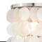 Vaxcel Elsa 1 Light Satin Nickel Capiz Shell Coastal Bathroom Wall Fixture W0151 - alternate 4