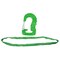 Mytee Products Endless Round Sling 10ft Green w/ Hook Combo Crane Wrecker Towing RSLH-10-5300-G - alternate 1