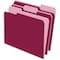 Pendaflex FOLDER, FILE, LTR, 1/3, BY/LTBY, 100PK 15213BUR - alternate 2