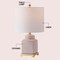 Jonathan Y Cleo 21.5 in. Transitional Glam Square Ginger Jar Ceramic and Metal LED Table Lamp, Red/White JYL3043C - alternate 8
