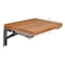 Homeroots 30" Brown Premium Wall Mount Teak Shower Bench 402209 - alternate 5