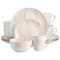 Elama Fine Marble 16 Piece Porcelain Dinnerware Set in Orange EL-FINEMARBLE-O - alternate 1
