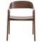 Leisuremod Rivo Collection Elegant Dining Chair in Dark Walnut Color Wood RC20DRW - alternate 9