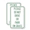 Signmission Please Do Not Drive or Park on Grass 2, 12'' X 18'' 2 Signs, Heavy Gauge Aluminum, 2PK A-1218-2PACK-23293 - alternate 1