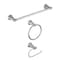 Oakbrook Collection Brushed Nickel Silver Zinc Towel Holder BH-OB4000BN - alternate 3