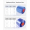 Vevor PVC Strip Curtain 101 ft x 12 in Ribbed Plastic Door Strip Bulk Roll MS-0008 - alternate 7