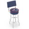 Holland Bar Stool Co 30" Chrome 2-Ring Columbus Blue Jackets Swivel Bar Stool, Back L7C430ColBlu - alternate 1