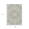 Homeroots 9' X 12' Taupe And Ivory Medallion Washable Indoor Outdoor Area Rug 617477 - alternate 7