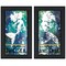 Homeroots Set Of Two Under The Sea 2 Black Framed Print Wall Art, 2PK 406129 - alternate 1