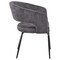 Leisuremod Gavin Series Modern Chair Black Frame in Charcoal, 2PK GDC52CH2 - alternate 6