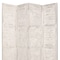Homeroots 84" White Wood Folding Four Panel Screen Room Divider 274885 - alternate 3