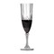 Smarty Had A Party 8 oz. Crystal Cut Plastic Champagne Flutes (48 Glasses), 48PK 1705-CASE - alternate 5
