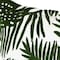 Homeroots 13" X 21" Green And White Tropical Botanical Linen Throw Pillow Cover with Embroidery 608182 - alternate 3